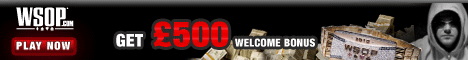 £500 welcome bonus at WSOP